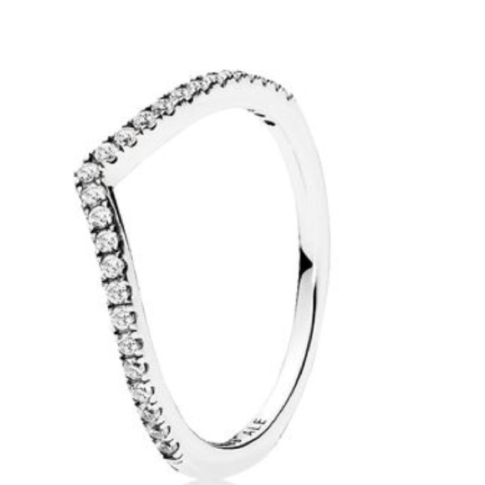 Pandora V-Shaped Sterling Silver Ring